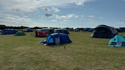 Photo of tents at Big Camp, Dunstable Downs.